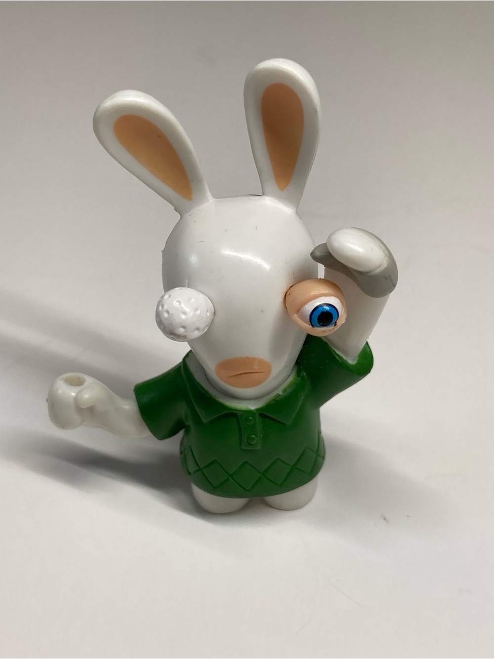 Raving Rabbids 2.5” PVC Figure Ubisoft Green Shirt Toy Video Game #4